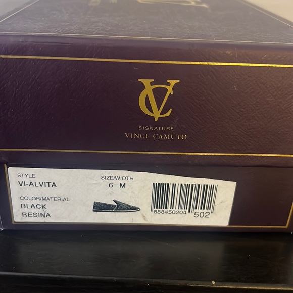 Used Black silver studded flats Vince Camino Style Vi-Alvita - Picture 3 of 4